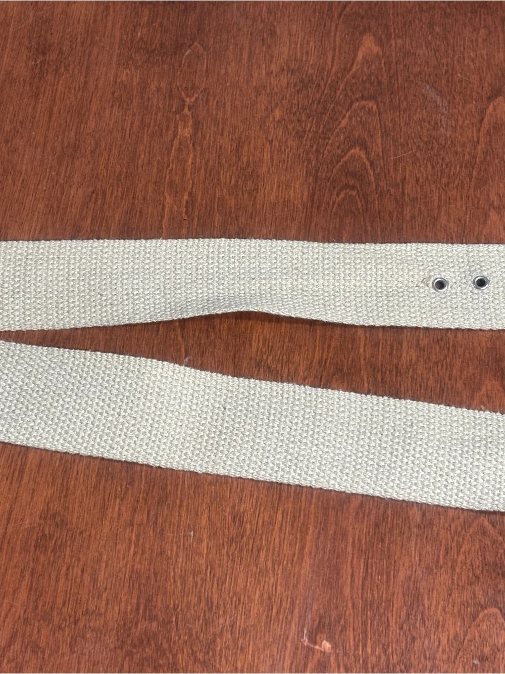 Classic Canvas Men’s Belt with Tan Leather Accents